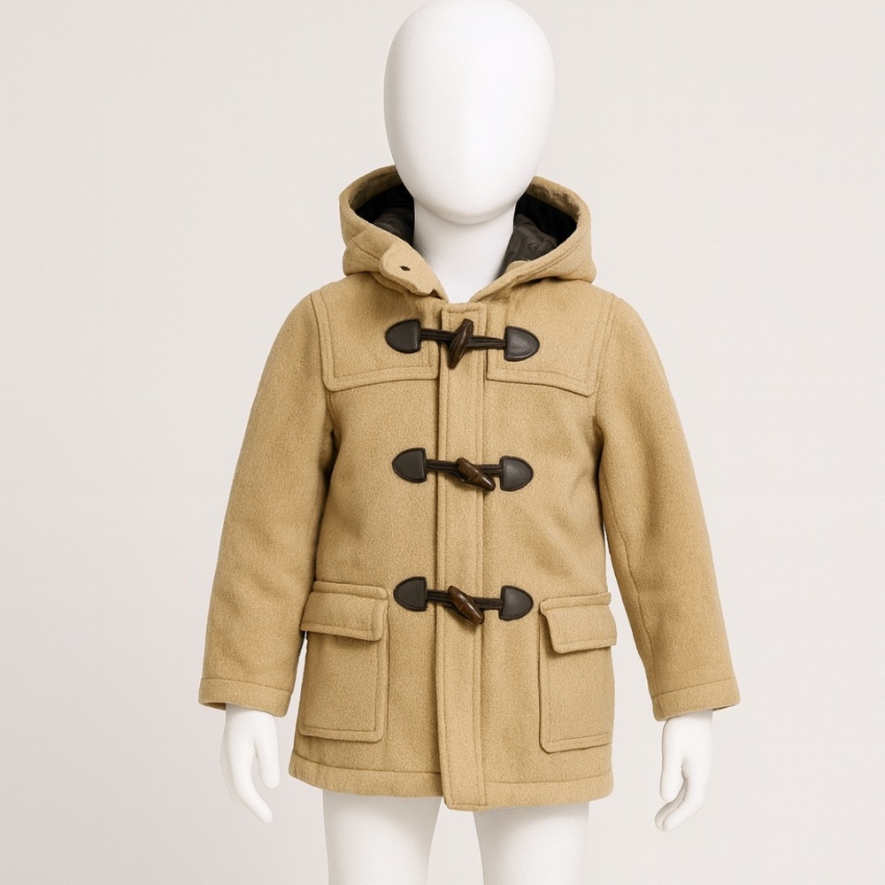 Kids Tan Duffle Coat